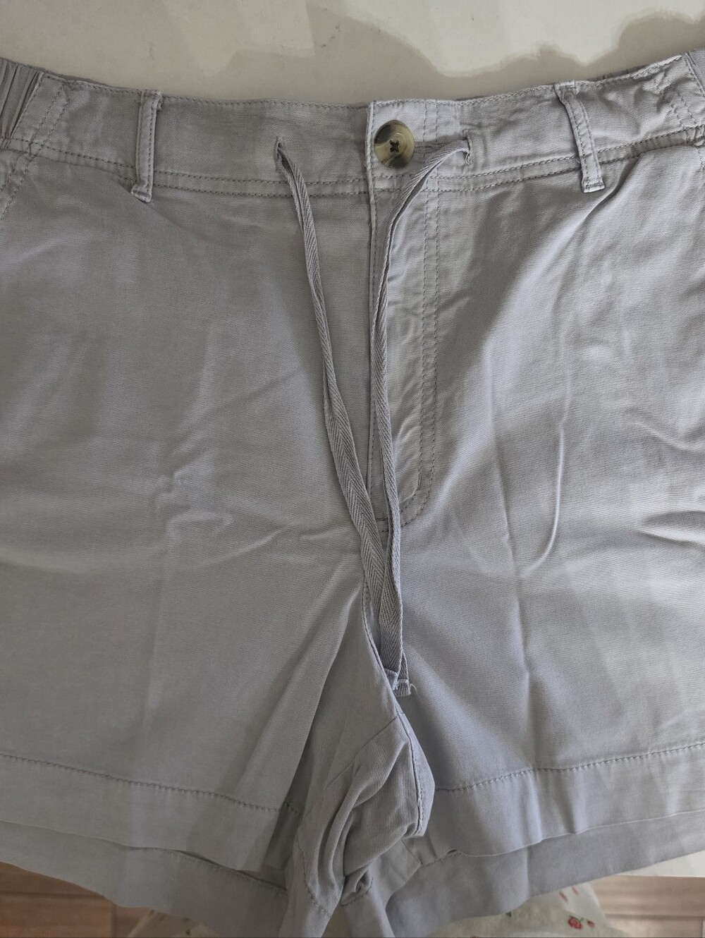 Sonoma Light Gray Womens Drawstring Shorts